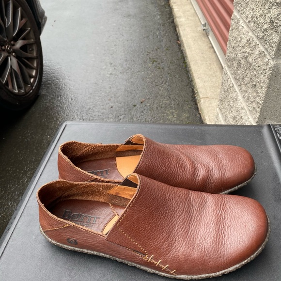 BORN BLAST III MEN'S BROWN LEATHER SLIP ON LOAFER COMFORT SHOES SIZE 10.5 - Picture 5 of 14